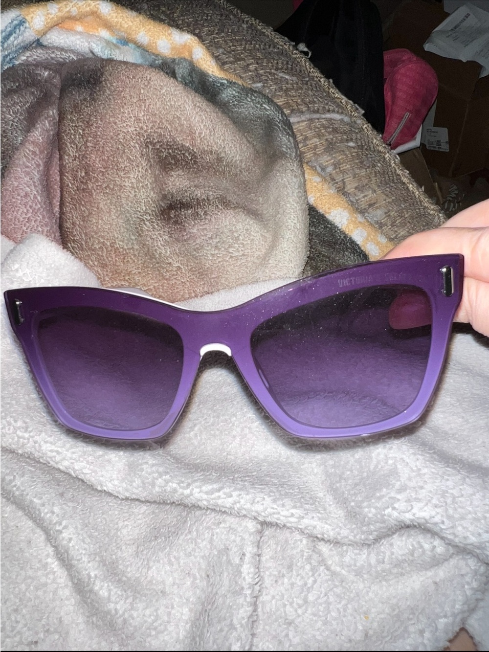 PINK Victoria's Secret Purple Gradient Cat-Eye Sunglasses